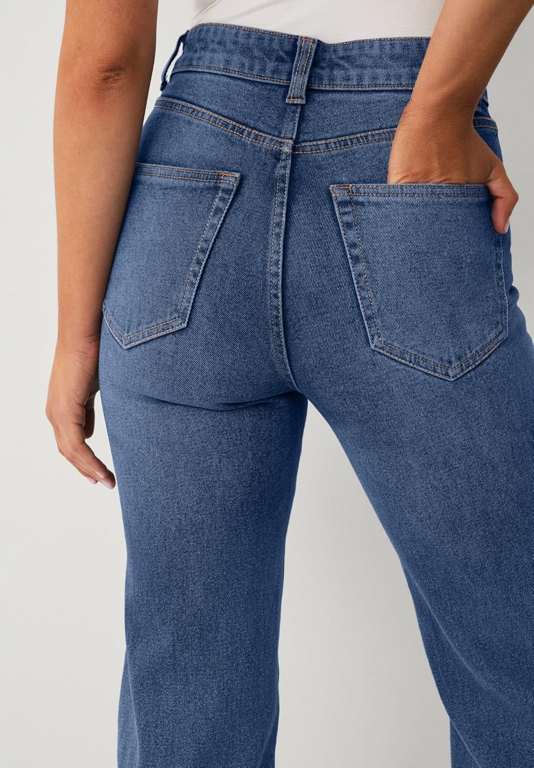 image:imageellos Plus Size HighRise Stretch Flare Leg JeansMedium Stonewash