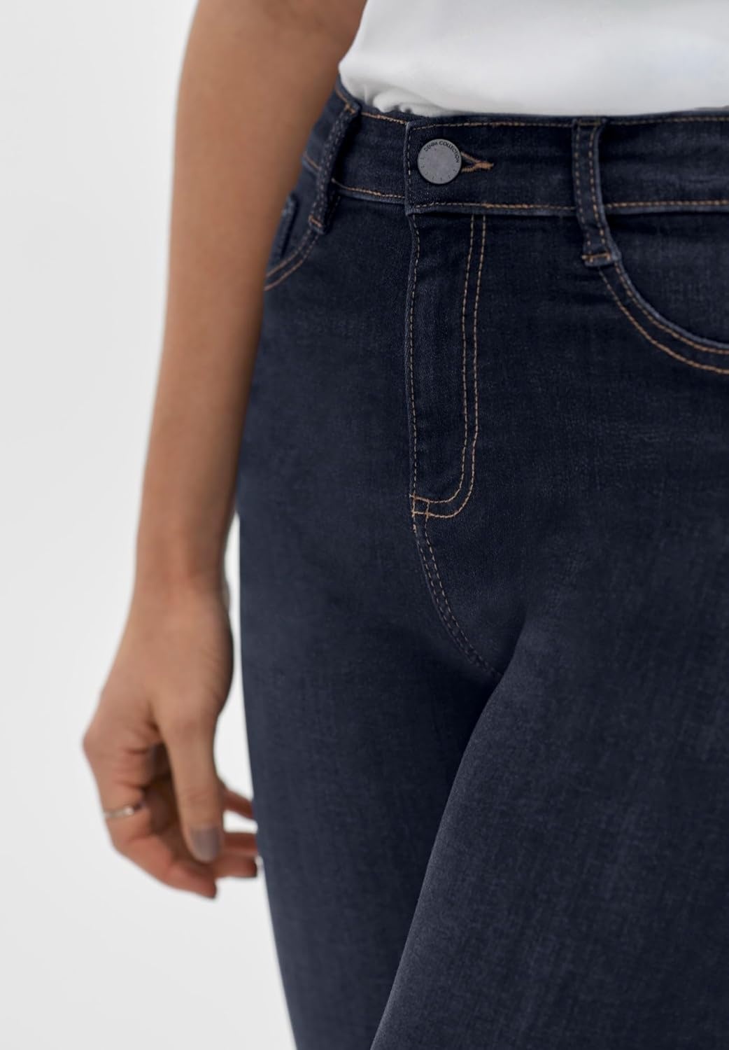 image:imageellos Plus Size Slim Stretch 5 Pocket Skinny JeansDark Wash