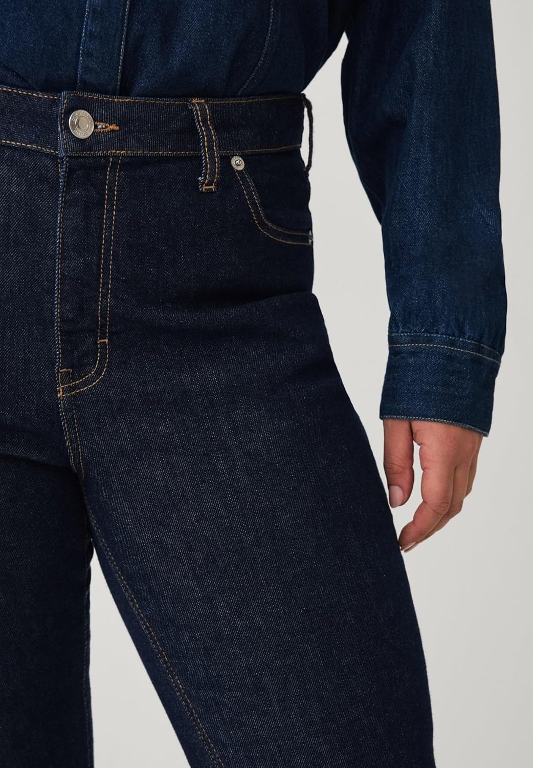 image:imageellos Plus Size Straight Leg Stretch JeansDark Wash