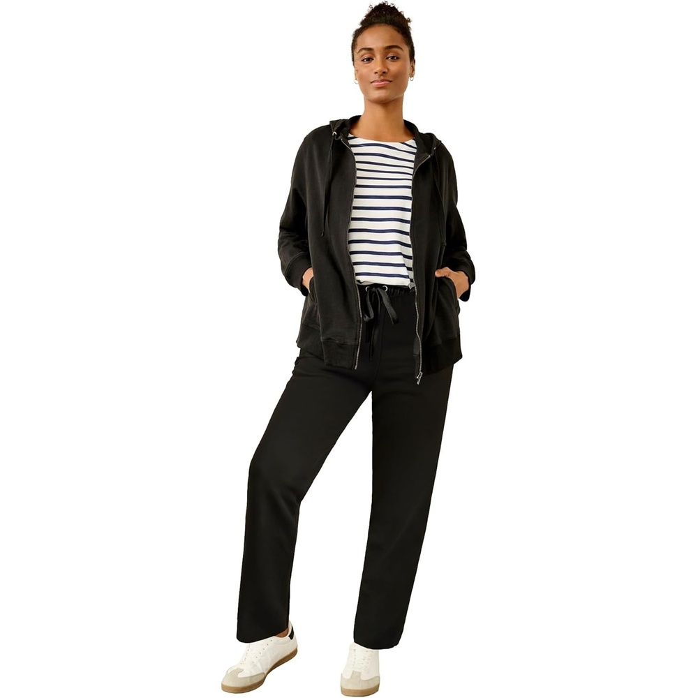 image:imageellos Plus Size Studio French Terry Straight Leg SweatpantsBlack