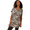 Black White Patch Floral