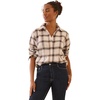 Ivory Taupe Plaid